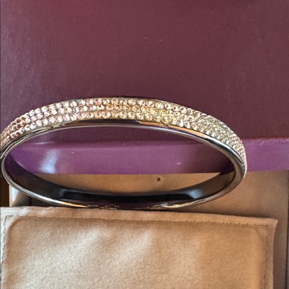 Judith Leiber Jewelry - Judith Leiber Hematite Crystal Bracelet, New In Box & Velvet